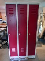 Locker kasten kleding kasten 3 deurs, Gebruikt, Niet ingevuld, Metaal, Niet ingevuld