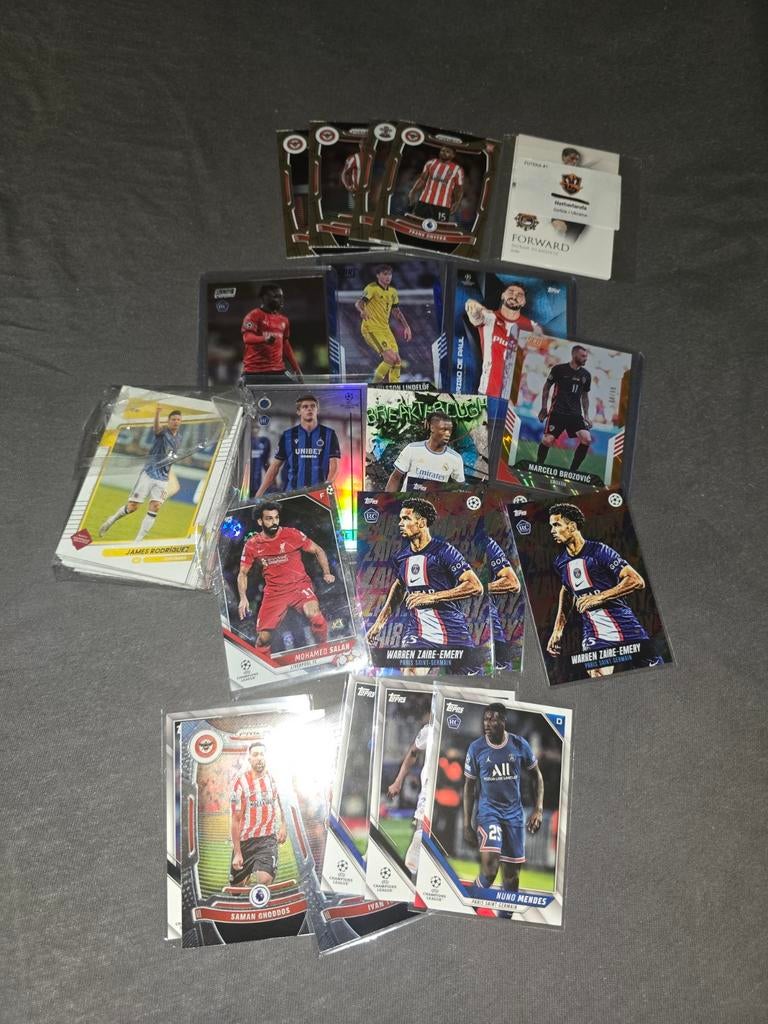 Panini en Topps voetbalkaarten BULK WEG=WEG, Ophalen of Verzenden, Zo goed als nieuw, Meerdere plaatjes
