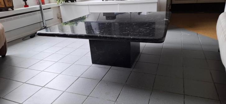 Massief marmeren salontafel 100x100cm, Huis en Inrichting, Tafels | Salontafels, Gebruikt, 100 tot 150 cm, 100 tot 150 cm, Vierkant