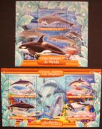 - 778 - 2 Blokken met Dolfijnen uit de Wereld., Verzenden, Gestempeld, Dier of Natuur