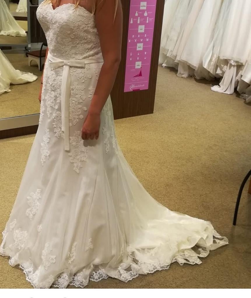 Trouwjurk, Kleding | Dames, Ophalen of Verzenden, Zo goed als nieuw, Wit, Trouwjurk