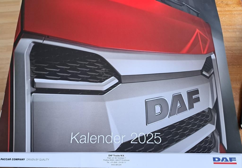Kalender DAF trucks 2025, Ophalen, Maandkalender, Zo goed als nieuw