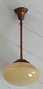 Art-Deco Opaline Pendant Lamp,, Ophalen
