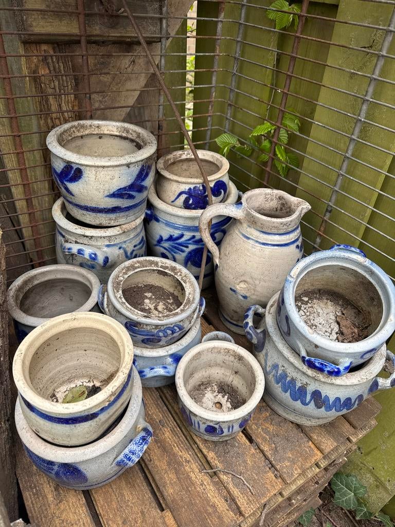 14 Keulse potten planten potten, Antiek en Kunst, Ophalen of Verzenden