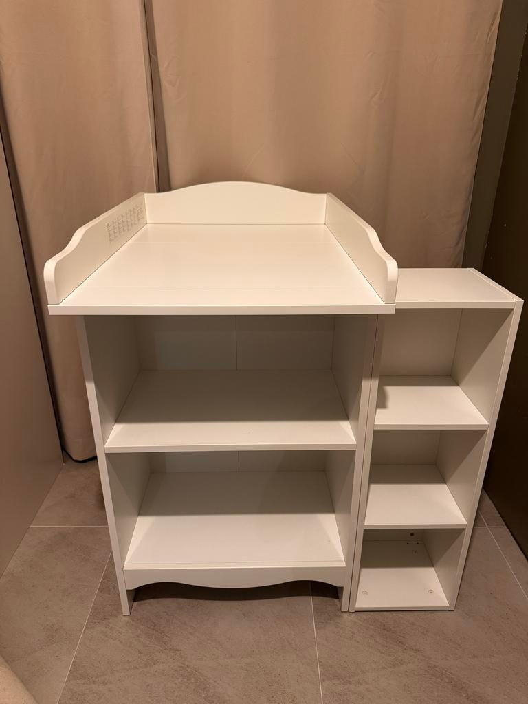 IKEA SMÅGÖRA Commode/boekenkast met 1 plank, wit, Ophalen, 50 tot 70 cm, Zo goed als nieuw, 75 tot 100 cm