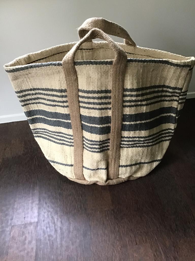 Grote jute mand/tas, nieuw, Ophalen of Verzenden, Zo goed als nieuw
