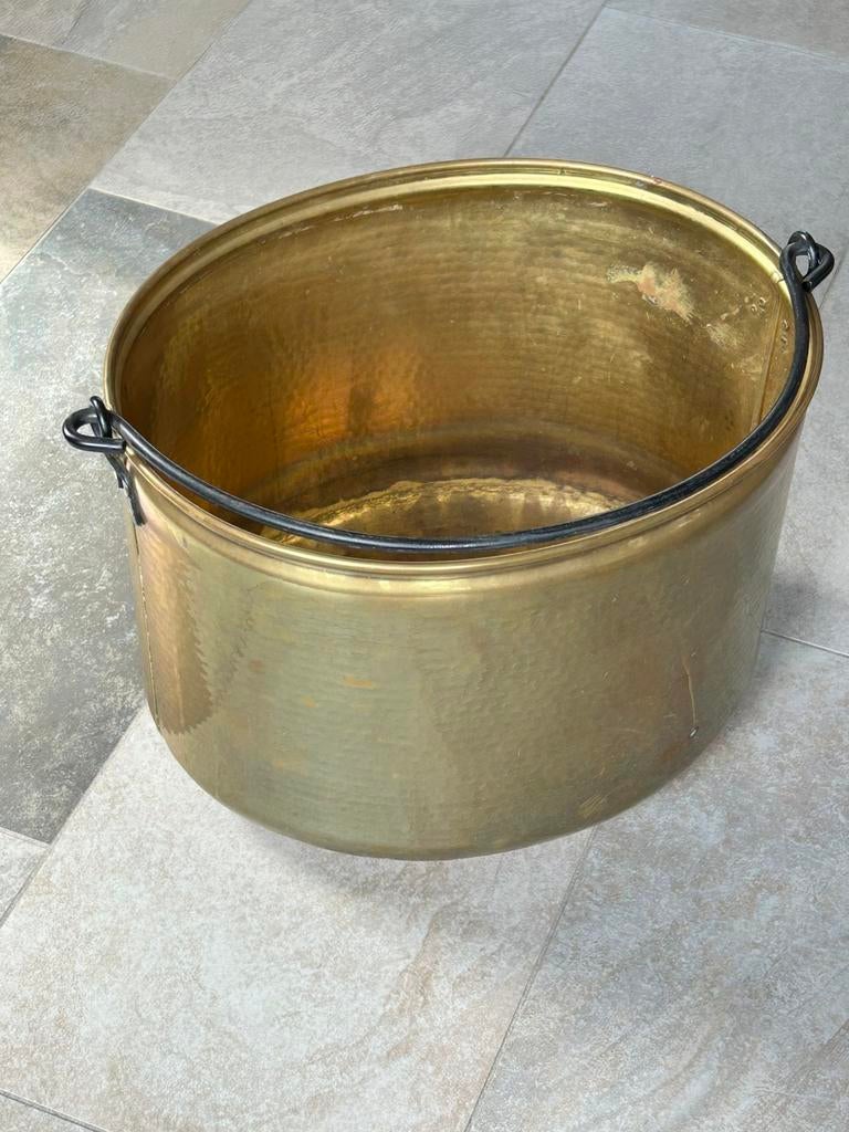koperen ovalen ketel voor oa hout, Antiek en Kunst, Ophalen, Koper