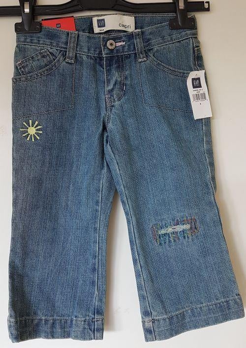 Denim capri jeans GAP maat 110 NIEUW (0136), Kinderen en Baby's, Kinderkleding | Maat 110, Broek, Meisje, Nieuw, Ophalen of Verzenden