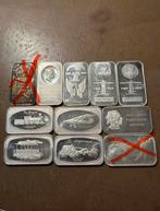 11x 1 Oz 999 Amerikaanse zilver baartjes, Ophalen of Verzenden, Zilver