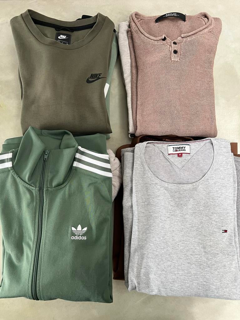 Kledingpakket heren maat M, 10 stuks - Diverse merken, Kleding | Heren, Truien en Vesten, Ophalen of Verzenden, Gedragen, Maat 48/50 (M)