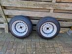 2x verbreed staal steelies175/70 R13 82T, Auto-onderdelen, Banden en Velgen, Ophalen, Gebruikt, 13 inch, 175 mm