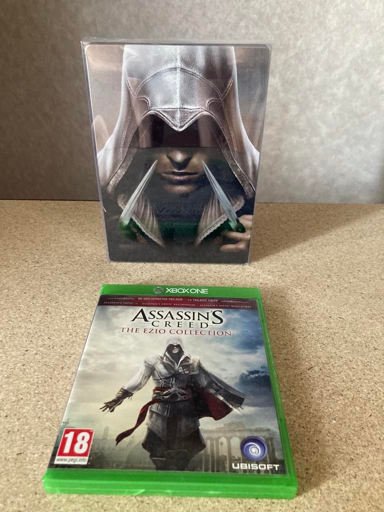 Assassins creed ezio/altair steelbook met game, Spelcomputers en Games, Games | Xbox One, Avontuur en Actie, Vanaf 18 jaar, 1 speler