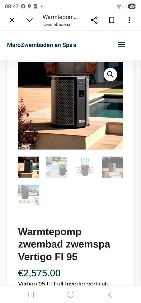 Zwembad warmtepomp 14kw full inverter
Ophalen belgie Limburg, Ophalen