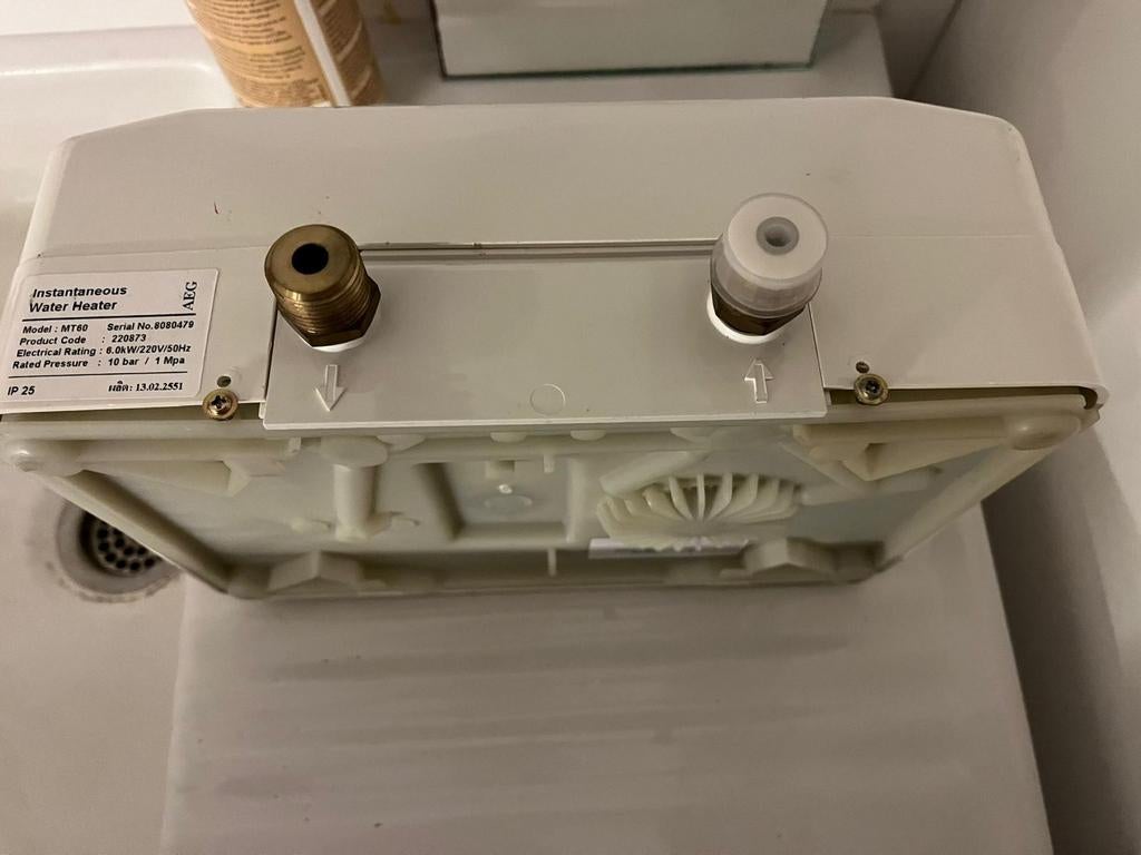 AEG Instantaneous Water Heater MT60, Minder dan 20 liter, Ophalen, Boiler