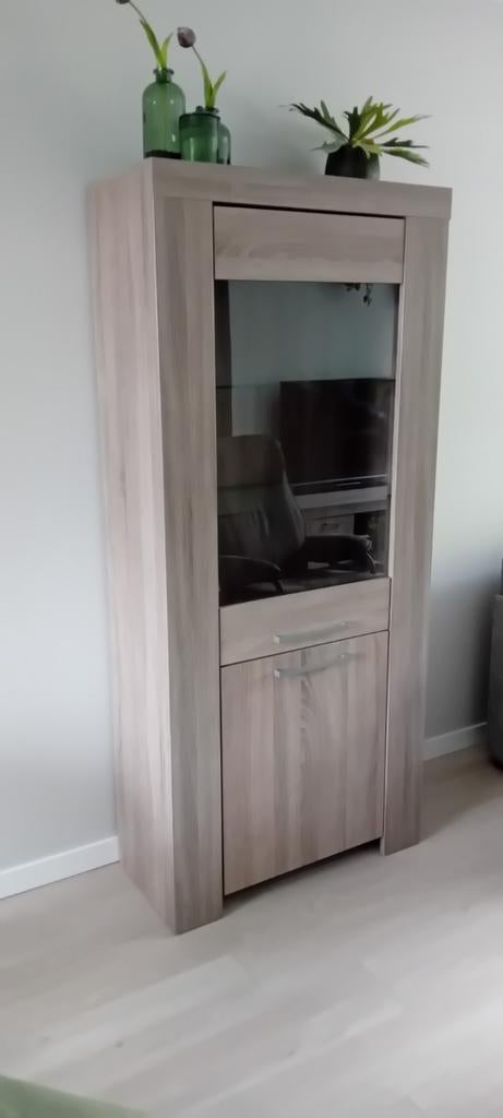 Vitrinekast., Huis en Inrichting, Kasten | Vitrinekasten, Ophalen, 50 tot 100 cm, Zo goed als nieuw, 150 tot 200 cm