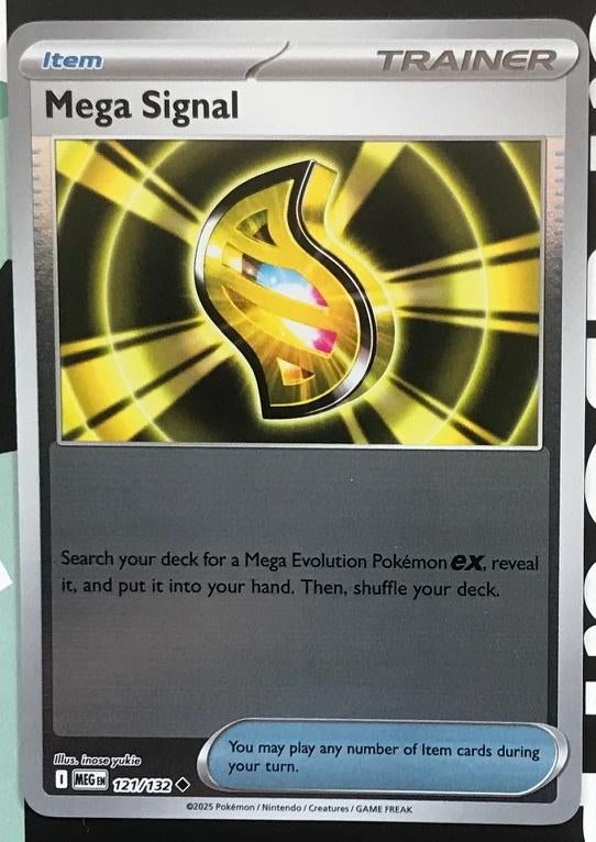 Pokemon - Mega Signal (MEG 121) - Reverse holo.., Ophalen of Verzenden, Nieuw, Losse kaart, Foil