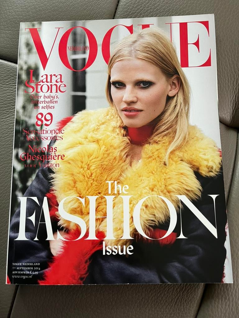 Vogue nederland lara stone 2014 rare!, Ophalen of Verzenden, Zo goed als nieuw, Overige onderwerpen