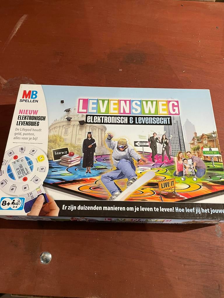 Levensweg spel, Hobby en Vrije tijd, Gezelschapsspellen | Bordspellen, Ophalen, Zo goed als nieuw