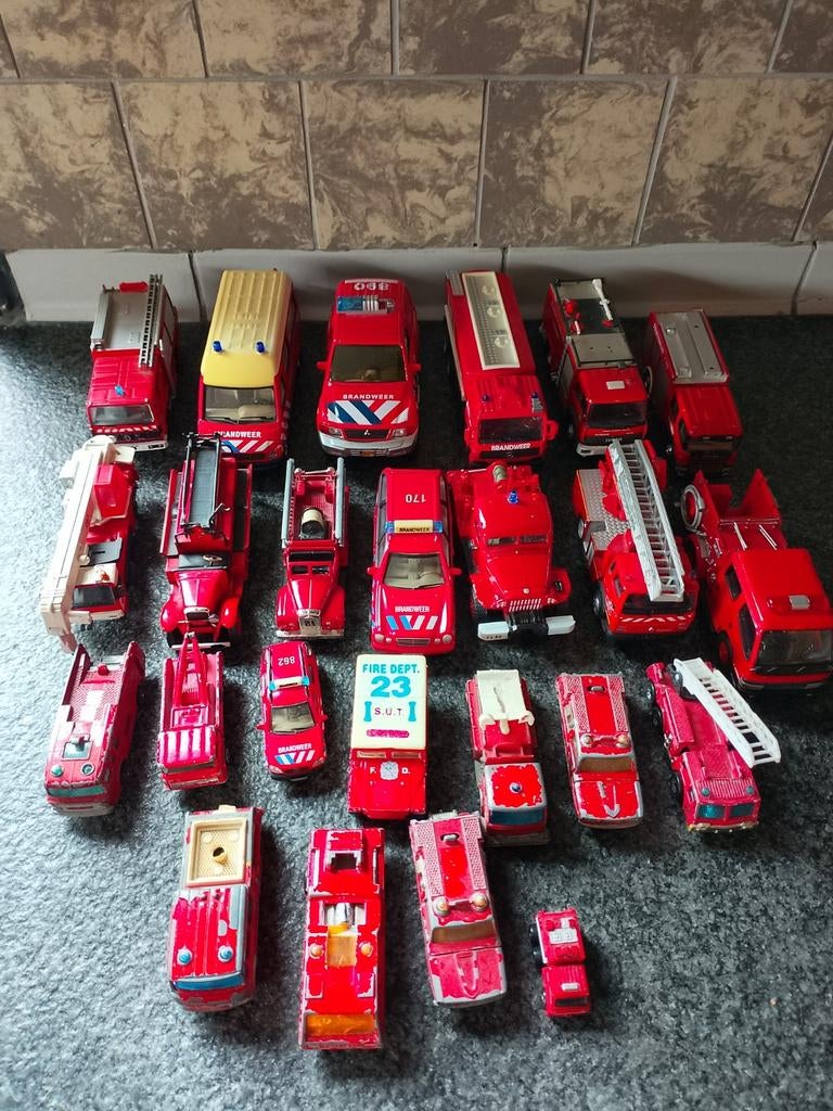 Miniatuur brandweer wagens, Ophalen of Verzenden