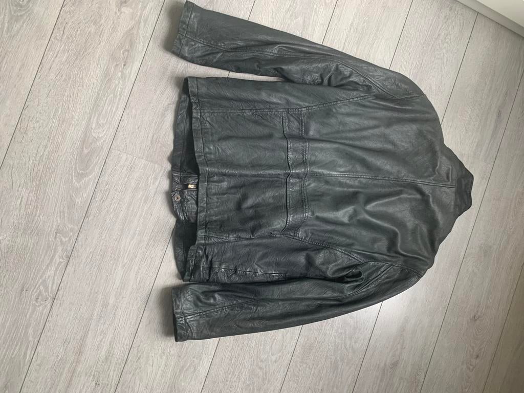 Vintge leerjas, Ophalen of Verzenden, Zo goed als nieuw