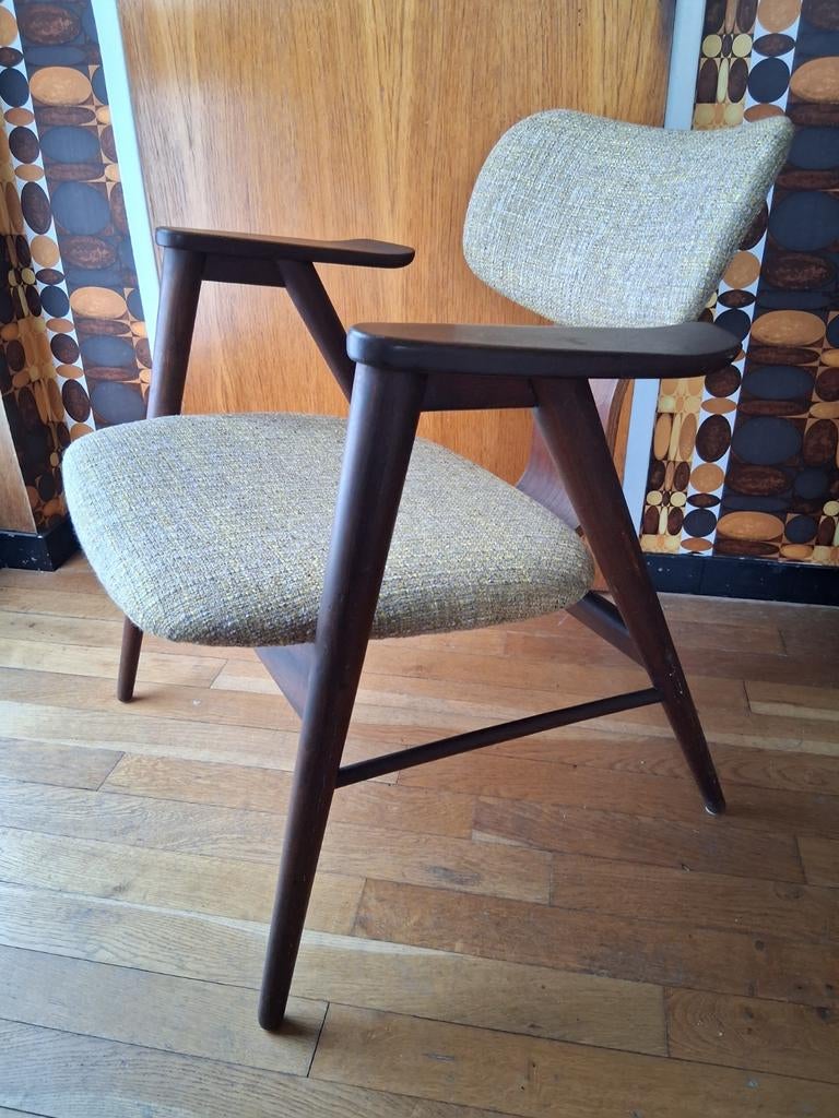 Vintage stoel, Gebruikt, Overige kleuren, Vintage, Ophalen of Verzenden