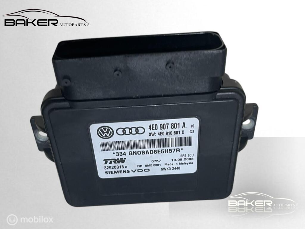 Handremmodule Audi A8 D3 5.2 S8 Pro Line (02-10) 4E0907801A, Auto-onderdelen, Remmen en Aandrijving, Audi, Gebruikt, Ophalen of Verzenden