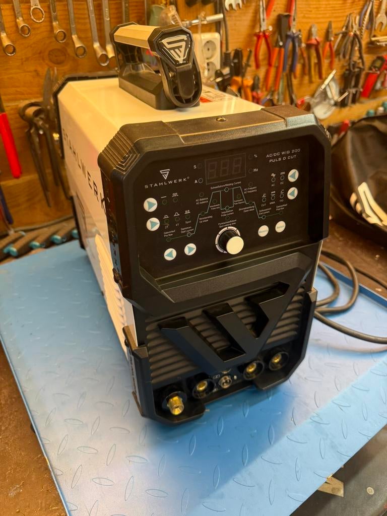 Stahlwerk lasapparaat 200 ac-dc tig plasma nieuw  met fles, Ophalen, Zo goed als nieuw, 150 tot 250 ampère, Tig