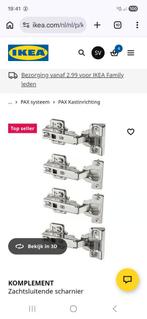 Ikea scharnieren nieuw 4 stuks, Ophalen of Verzenden, Nieuw, IJzer, Scharnier