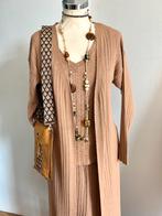 3 delig lente pak culotte, top en vest zgan 40, Maat 38/40 (M), Kostuum of Pak, Beige, Ophalen of Verzenden