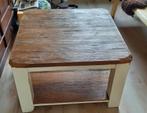 Gratis houten salontafel 70 x 70 cm, Ophalen, Gebruikt, 50 tot 100 cm, Vierkant