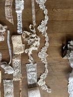 Een lot antiek en oud kant, Ophalen of Verzenden, Gebruikt, Kant