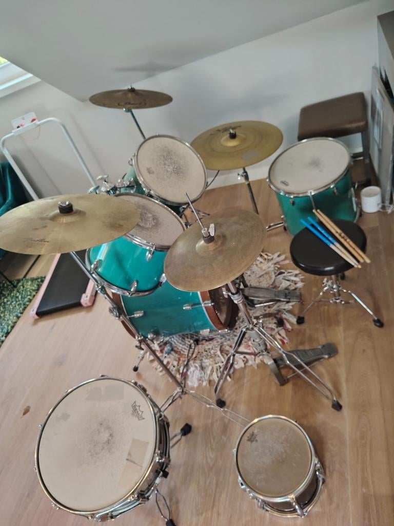 Yamaha drumstel met bekkens, Ophalen, Gebruikt, Yamaha