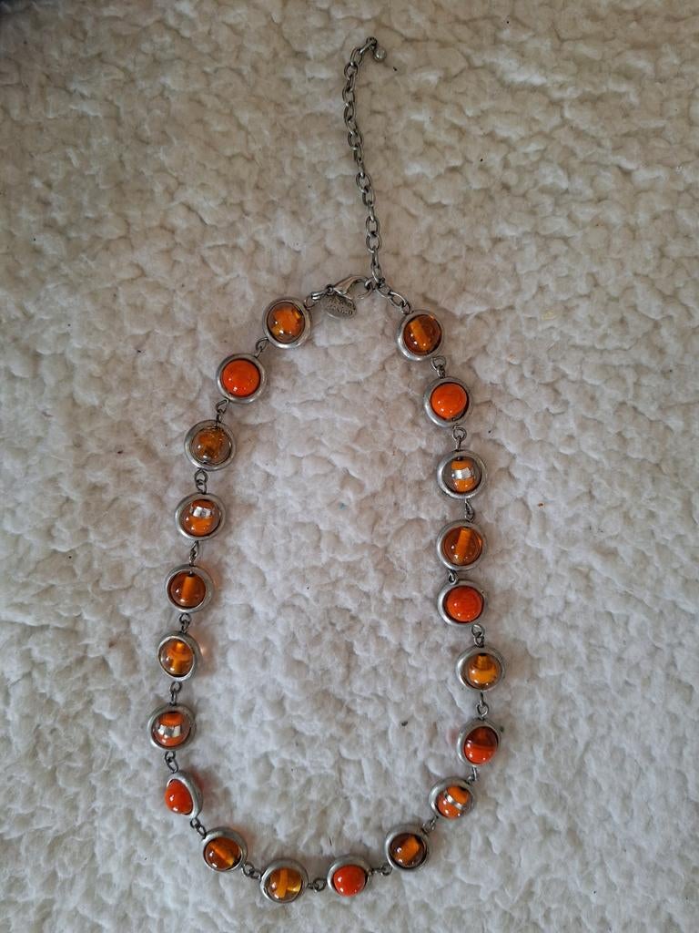 Vintage MKD design art glaskralen ketting, Sieraden, Tassen en Uiterlijk, Kettingen, Ophalen of Verzenden, Gebruikt, Overige materialen