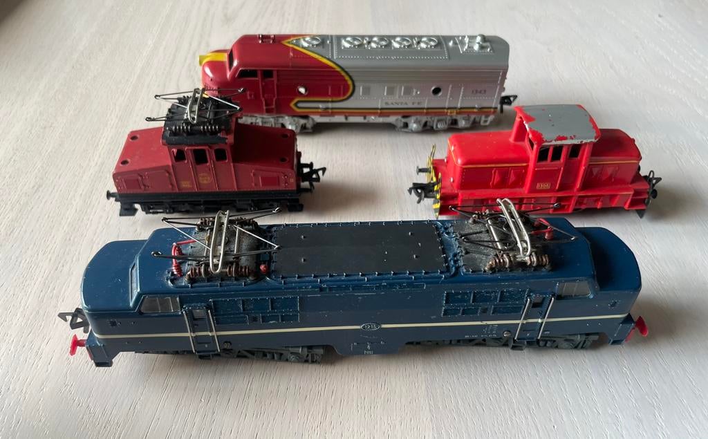 Fleischmann HO modeltrein 4 st lokomotief, Hobby en Vrije tijd, Gebruikt, Fleischmann, Ophalen of Verzenden, Gelijkstroom