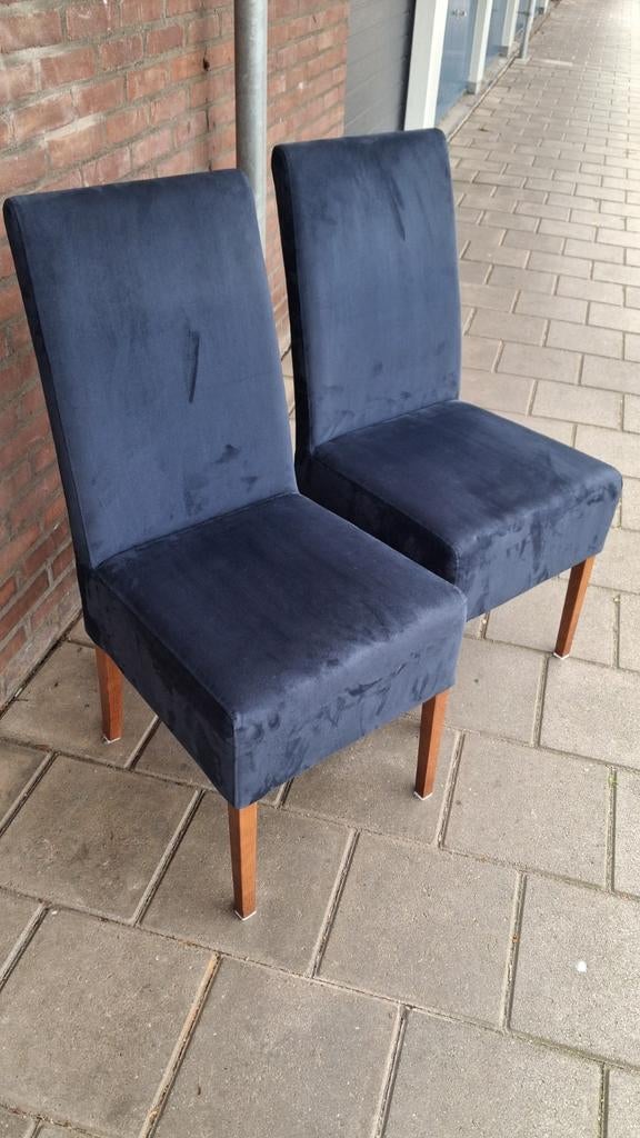 Twee stoelen blauwe, Ophalen, Blauw, Twee