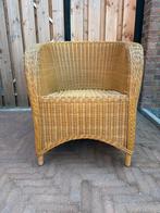 Rotan fauteuil - Comfortabele rieten stoel, Ophalen, Gebruikt, 50 tot 75 cm, Riet of Rotan