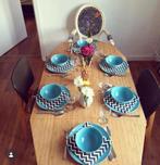 Inklapbare Tafel Bamboe/Wit (Ikea PS 2012), Ophalen, 100 tot 150 cm, 50 tot 100 cm, Vier personen