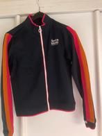 Vest dblauw met gekleurde strepen, Kinderen en Baby's, Kinderkleding | Maat 146, Ophalen of Verzenden, Zo goed als nieuw, Meisje