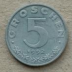 Oostenrijk, 5 groschen 1992, Ophalen of Verzenden, Oostenrijk, Losse munt