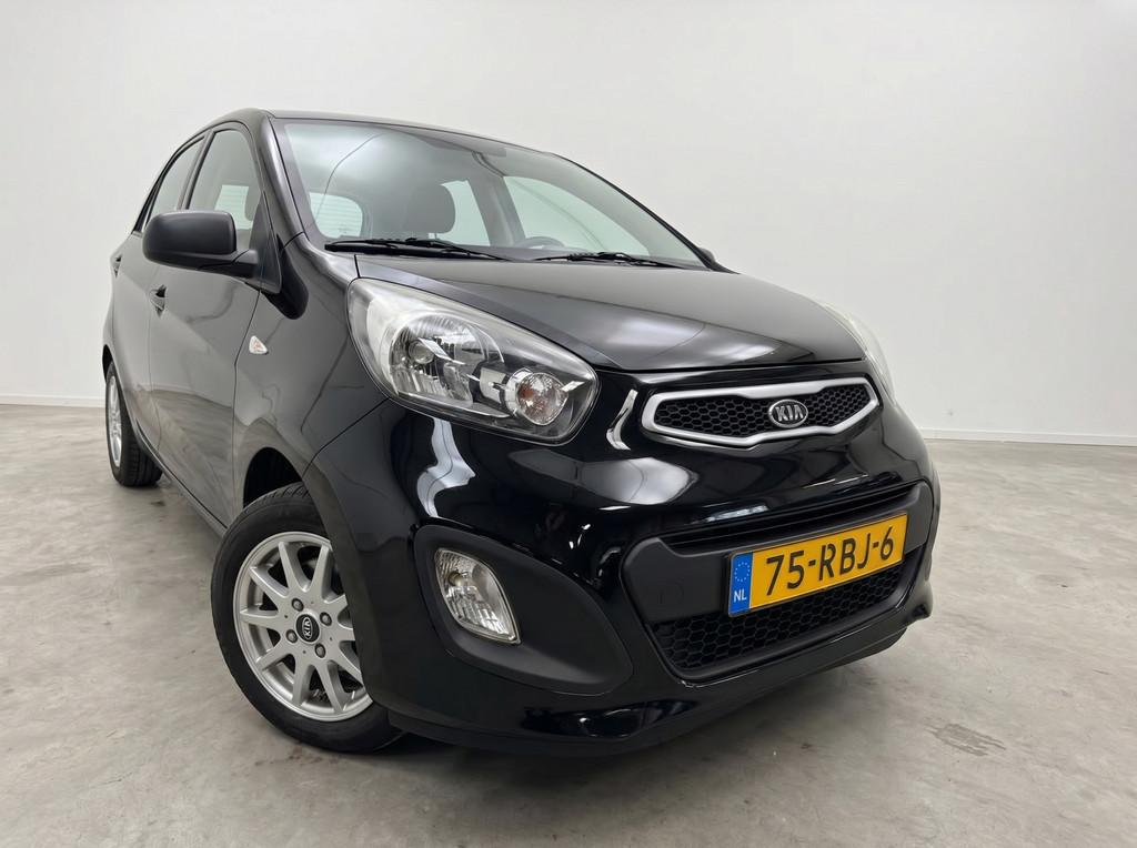 Kia Picanto 1.0 CVVT AIRCO|LAGE KM|5DRS|NETJES|APK|INRUIL &, Auto's, Voorwielaandrijving, Euro 5, Stof, Gebruikt