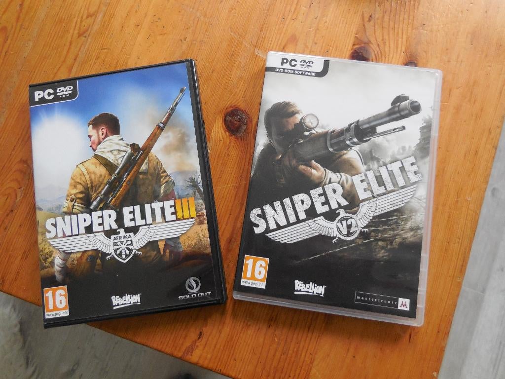 sniper elite 2 en sniper elite 3 voor pc, Spelcomputers en Games, Shooter, 1 speler, Ophalen of Verzenden, Zo goed als nieuw