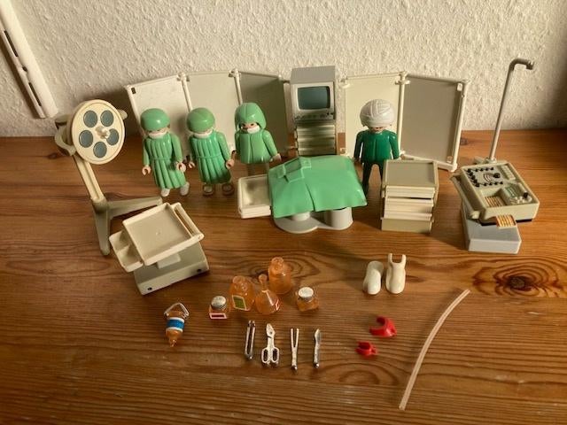 Playmobil vintage operatiekamer 3459 jaren 80 oud, Ophalen of Verzenden, Gebruikt, Complete set