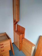 Lundia bureau met 2 ladeblokken en rood kastje, Ophalen, Gebruikt, Eenpersoons