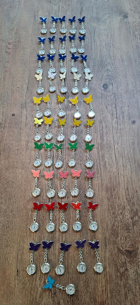 291 verpleegkundige metalen, silicone horloges voor € 145, Ophalen of Verzenden, Nieuw, Staal, Overige merken