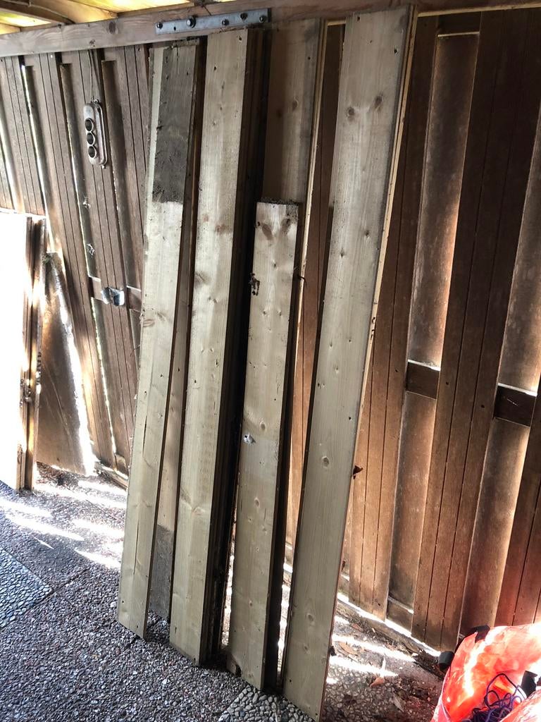 Te koop lossen schutting planken, Tuin en Terras, Schuttingen, Ophalen, 1 tot 2 meter, Minder dan 3 meter, Zo goed als nieuw