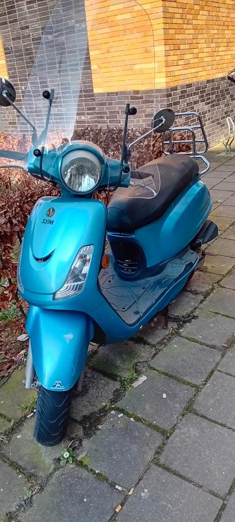 Sym Fiddle 2 Scooter - Blauw, Fietsen en Brommers, Scooters | SYM, Gebruikt, Fiddle, Benzine, Ophalen