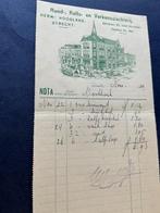 Oude nota slagerij Hoogland Utrecht 1929, Verzenden