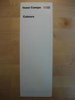 Isuzu Campo Pick-Up Kleuren Brochure ca 1990 Pickup Pick up, Ophalen of Verzenden, Zo goed als nieuw, Overige merken, Isuzu