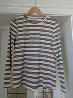 Only zwangerschaps t-shirt met strepen, Kleding | Dames, Positiekleding, Only, Bruin, Maat 42/44 (L), Gedragen