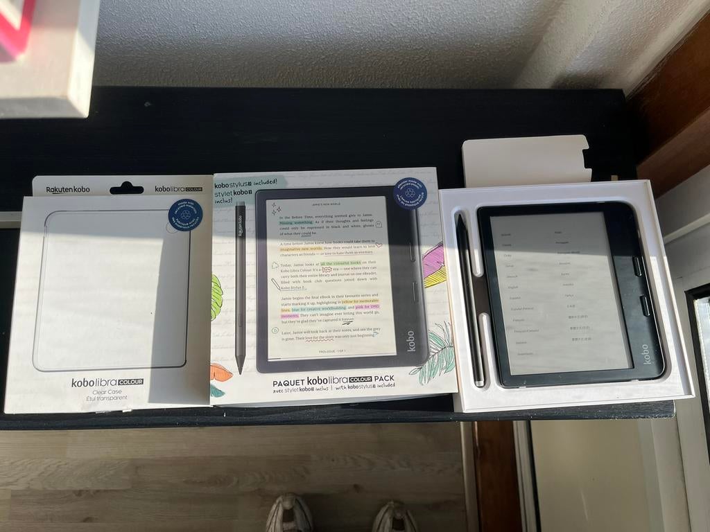 Kobo libra color met stylus, Computers en Software, E-readers, Ophalen of Verzenden, Zo goed als nieuw, Bluetooth